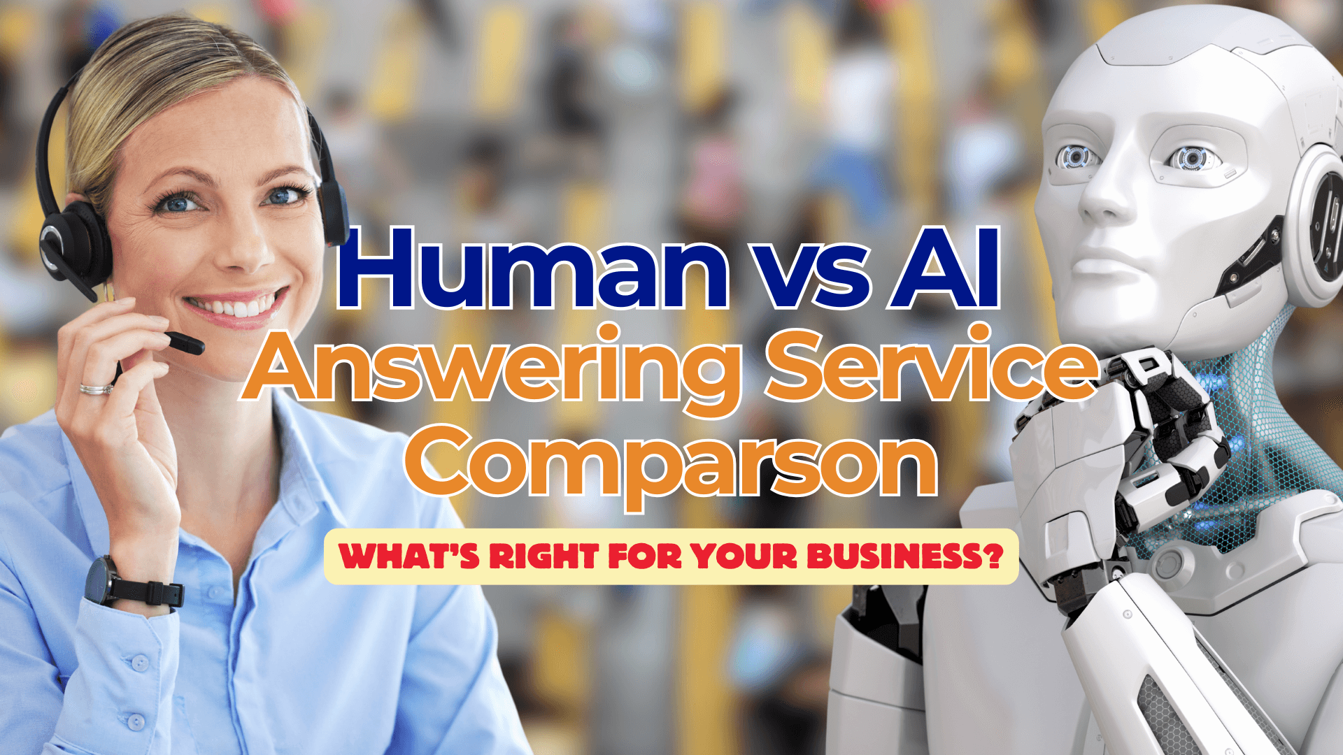ai vs human answering service blog featured image