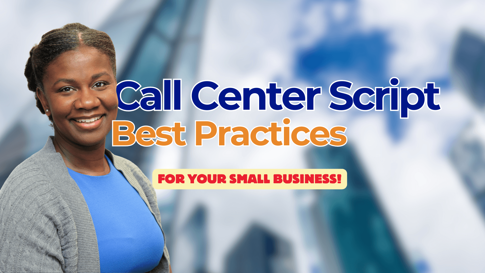 call center operations manager standing in front of buildings