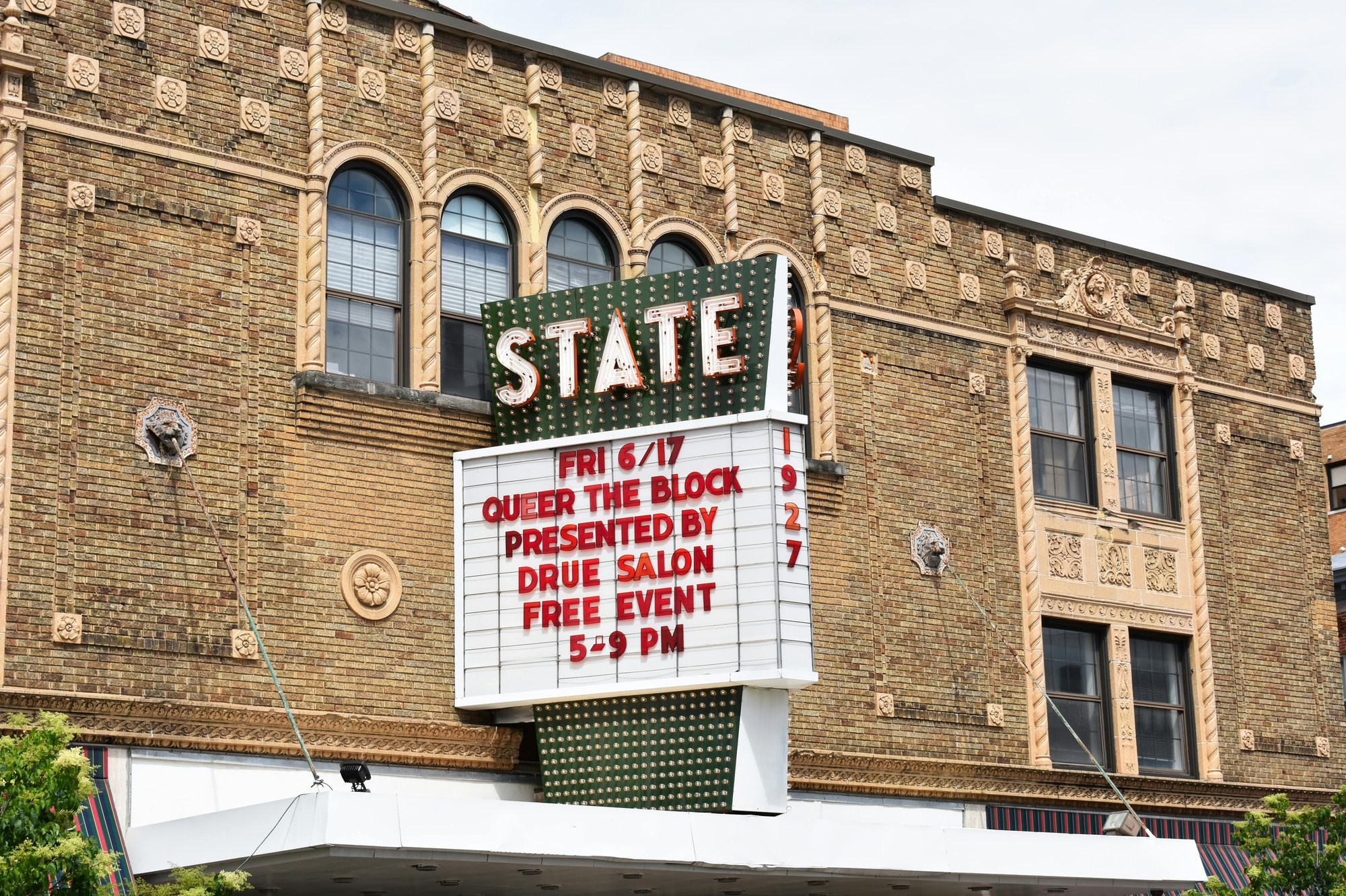 kalamazoo theater marquee in michigan