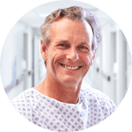 patient that is smiling from using a healthcare answering service