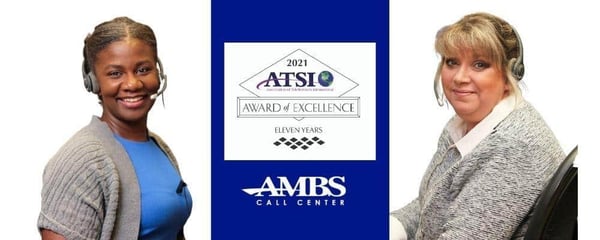 Award of Excellence 2021 Ambs Call Center
