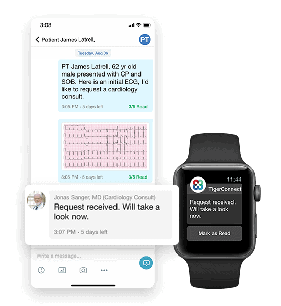 TigerConnect Secure text answering service